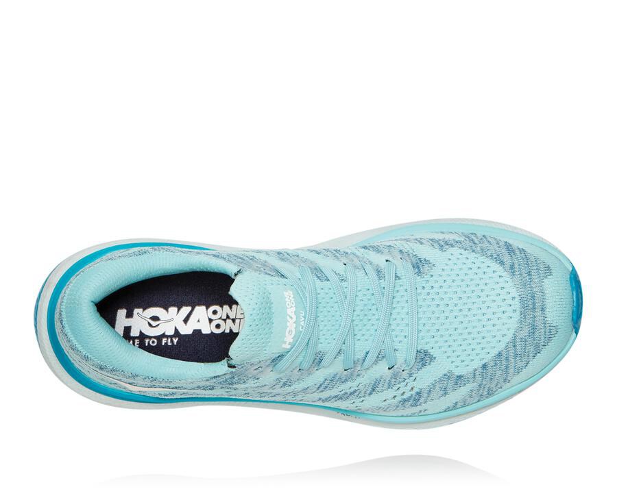 Zapatillas Asfalto Hoka One One Mujer - Cavu 3 - Azules - UZL146795